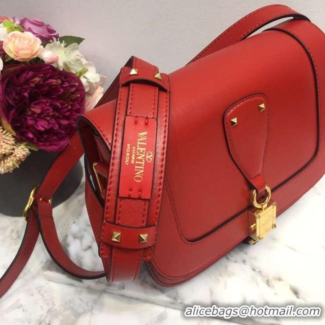 Hot Sale VALENTINO Origianl Leather Bag A0705 red