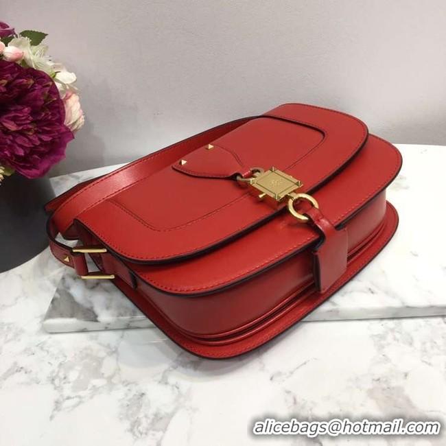 Hot Sale VALENTINO Origianl Leather Bag A0705 red