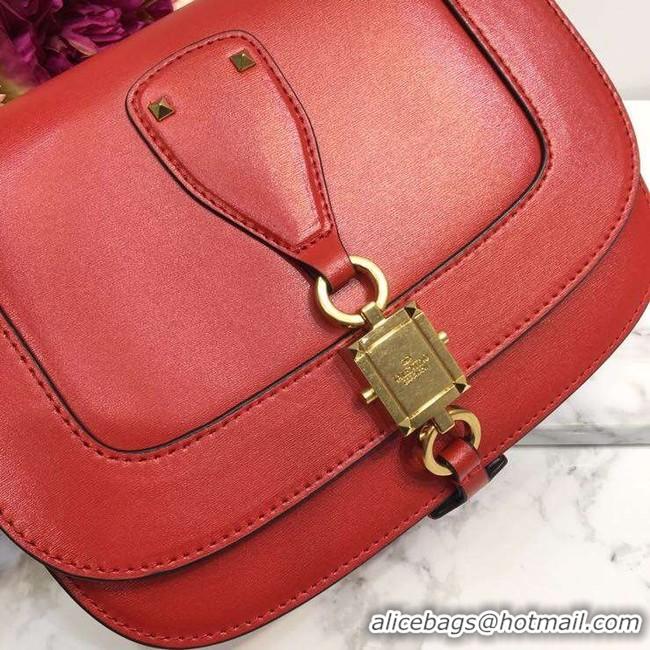 Hot Sale VALENTINO Origianl Leather Bag A0705 red