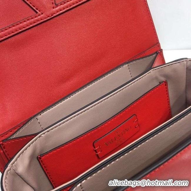 Hot Sale VALENTINO Origianl Leather Bag A0705 red