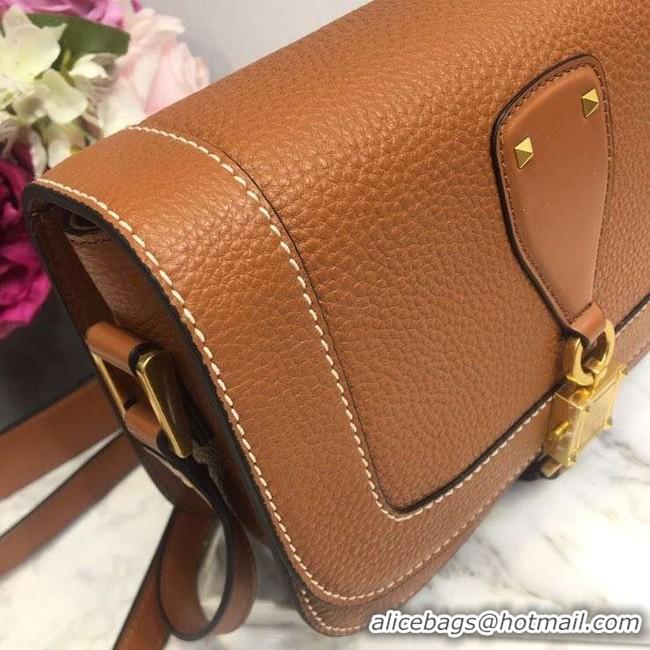 Low Cost VALENTINO Origianl leather shoulder bag 0705 tan