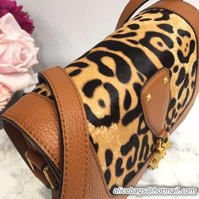 Super Quality VALENTINO Origianl leather shoulder bag 0705 leopard