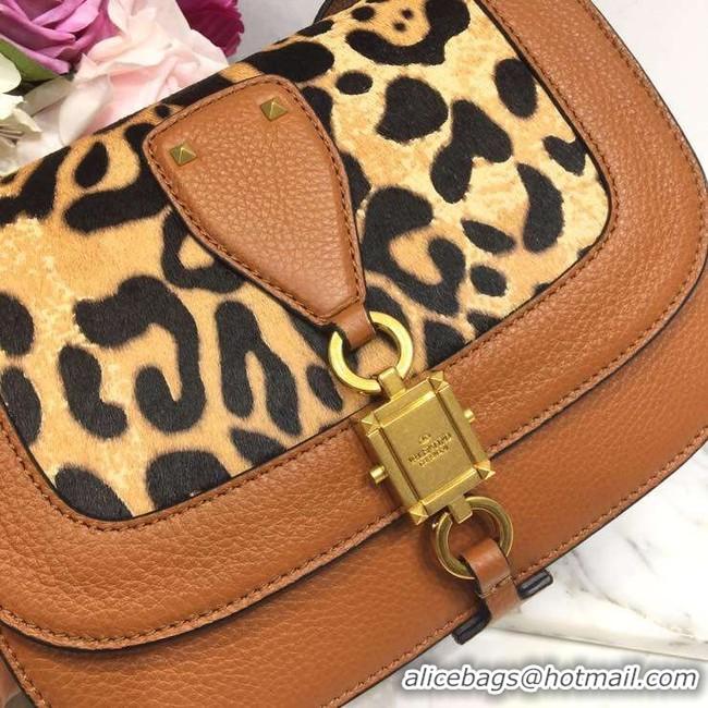 Super Quality VALENTINO Origianl leather shoulder bag 0705 leopard