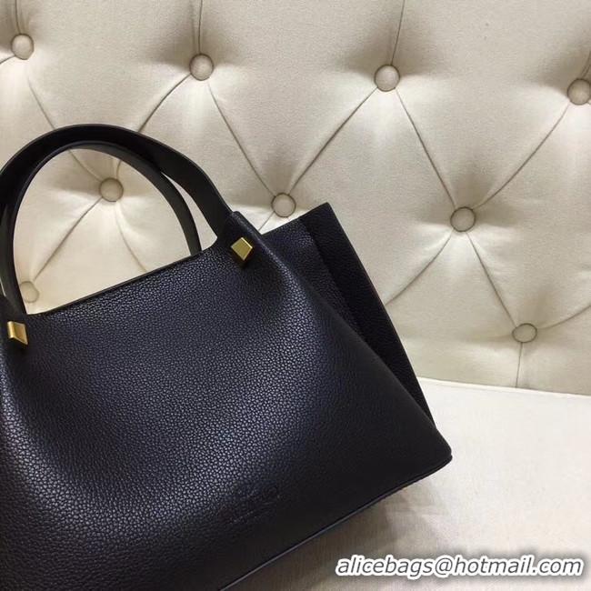 Buy Cheapest VALENTINO Origianl leather tote 2070 black