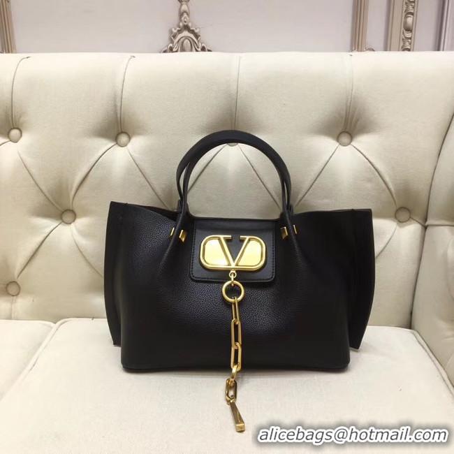 Buy Cheapest VALENTINO Origianl leather tote 2070 black