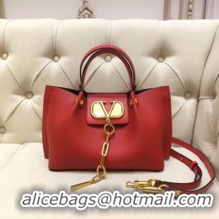 Affordable Price VALENTINO Origianl leather tote 2070 red