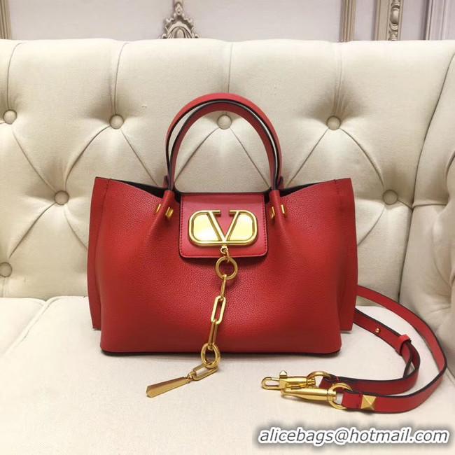 Affordable Price VALENTINO Origianl leather tote 2070 red