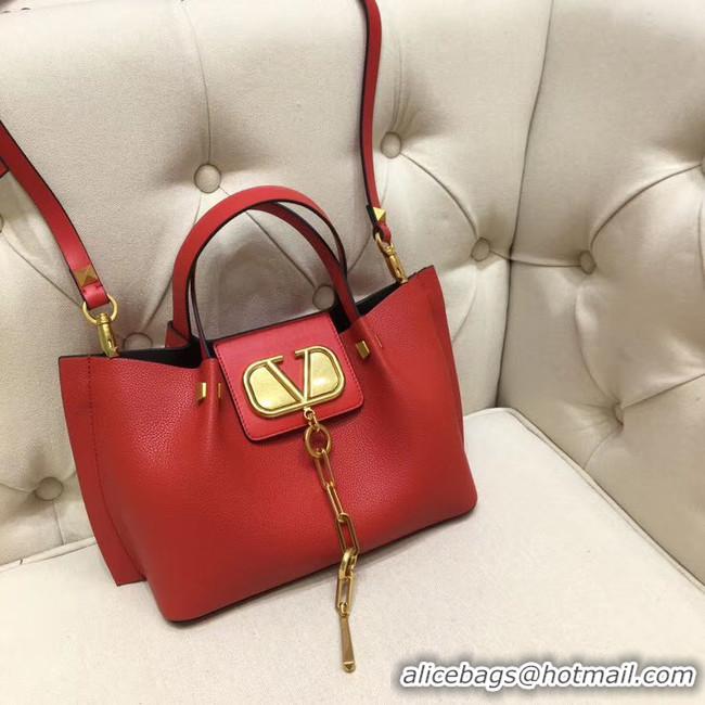 Affordable Price VALENTINO Origianl leather tote 2070 red