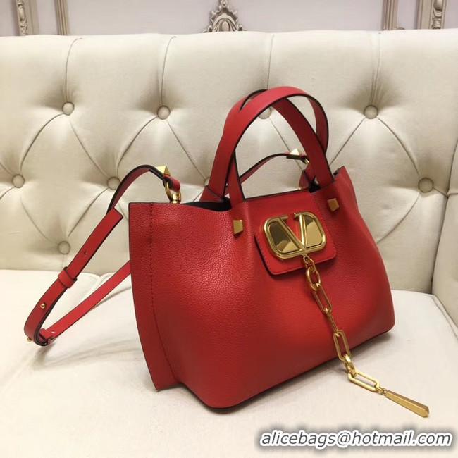 Affordable Price VALENTINO Origianl leather tote 2070 red