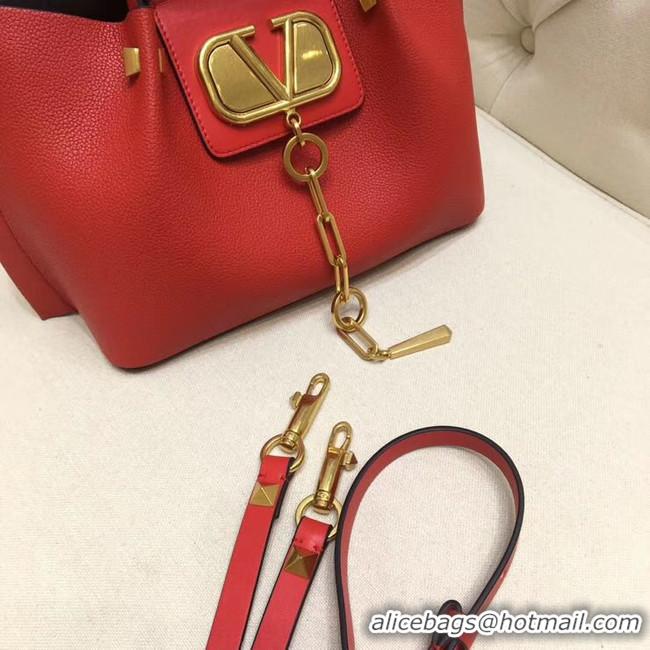 Affordable Price VALENTINO Origianl leather tote 2070 red