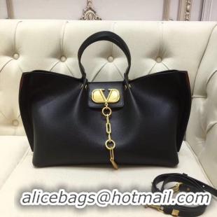 Shop Cheap VALENTINO Origianl leather tote 2080 black