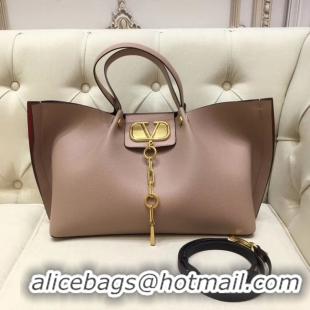 Affordable Price VALENTINO Origianl leather tote 2080 light pink