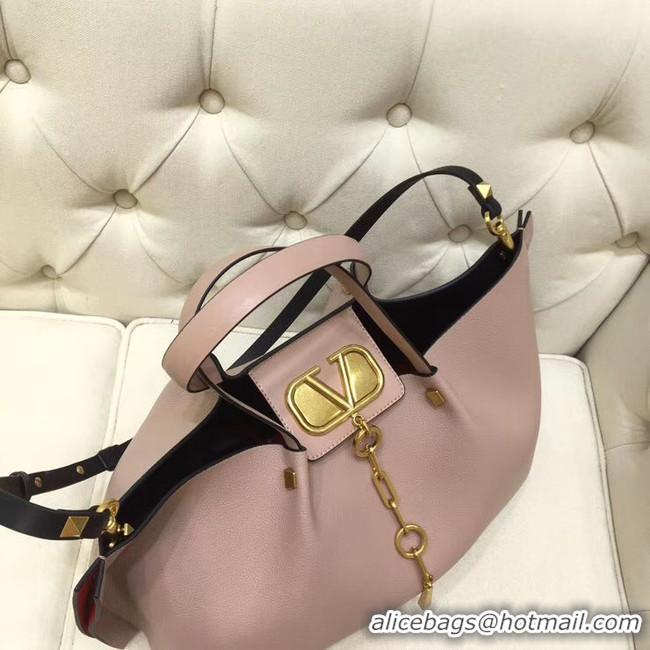 Affordable Price VALENTINO Origianl leather tote 2080 light pink