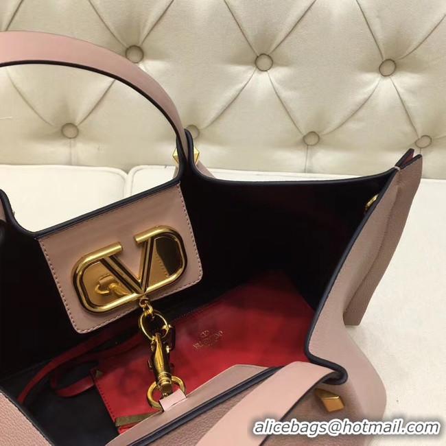 Affordable Price VALENTINO Origianl leather tote 2080 light pink