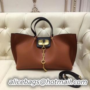 Inexpensive VALENTINO Origianl leather tote 2080 brown