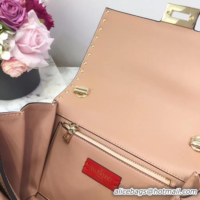 Trendy Design VALENTINO Origianl leather shoulder bag 3005 light pink