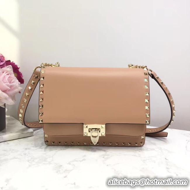 Trendy Design VALENTINO Origianl leather shoulder bag 3005 light pink