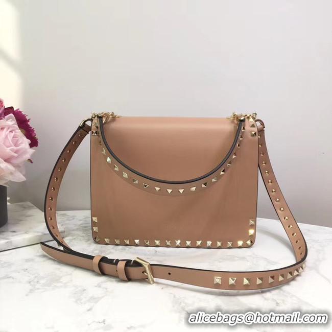 Trendy Design VALENTINO Origianl leather shoulder bag 3005 light pink