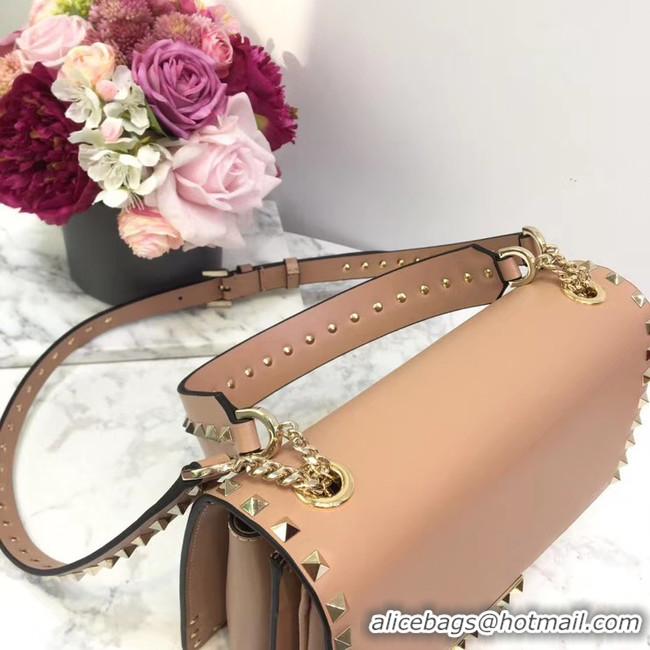 Trendy Design VALENTINO Origianl leather shoulder bag 3005 light pink