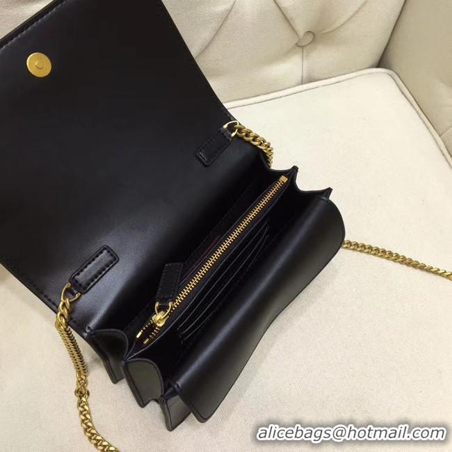 AAAAA Discount VALENTINO Origianl leather mini shoulder bag 7676 black