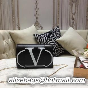 Buy Luxury VALENTINO Origianl leather mini shoulder bag 8877 black&white