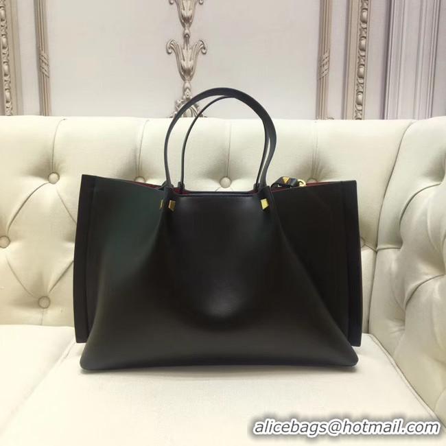 Shop Duplicate VALENTINO Origianl leather tote 9055 black