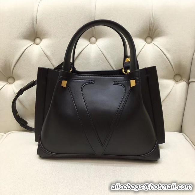 Low Cost VALENTINO Origianl leather tote 9077 black