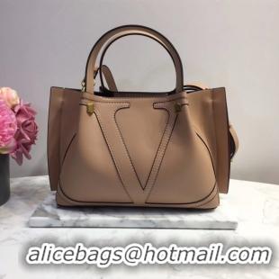 Good Product VALENTINO Origianl leather tote 9077 light pink