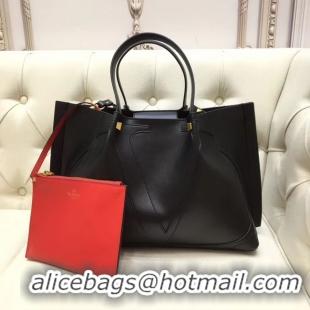 Trendy Design VALENTINO Origianl leather tote 9099 black