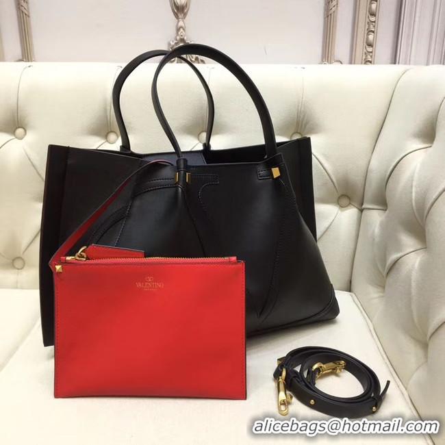 Trendy Design VALENTINO Origianl leather tote 9099 black