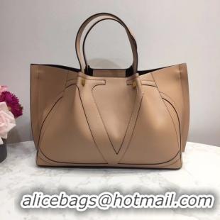 Inexpensive VALENTINO Origianl leather tote 9099 light pink