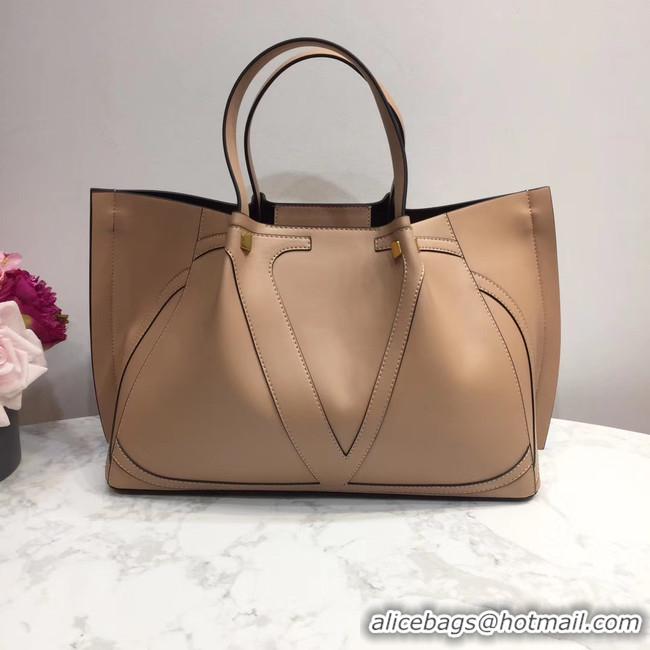 Inexpensive VALENTINO Origianl leather tote 9099 light pink