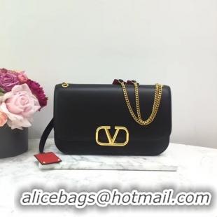 Reasonable Price VALENTINO VLOCK Origianl leather shoulder bag 2323 black