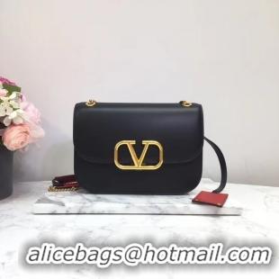 Best Price VALENTINO VLOCK Origianl leather shoulder bag 2222 black