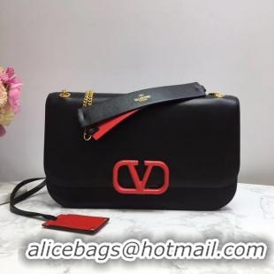 Shop Discount VALENTINO VLOCK Origianl leather shoulder bag 2524 black