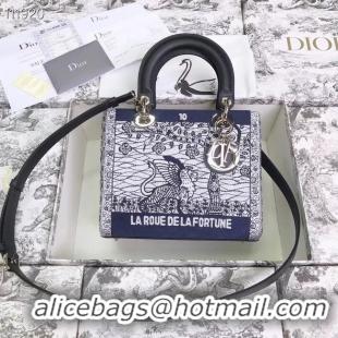 Fashion Show Collection LADY DIOR embroidered cattle leather M0565-4