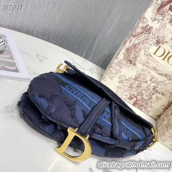 Popular Imitation DIOR BLUE SADDLE CAMOUFLAGE POUCH M0446C