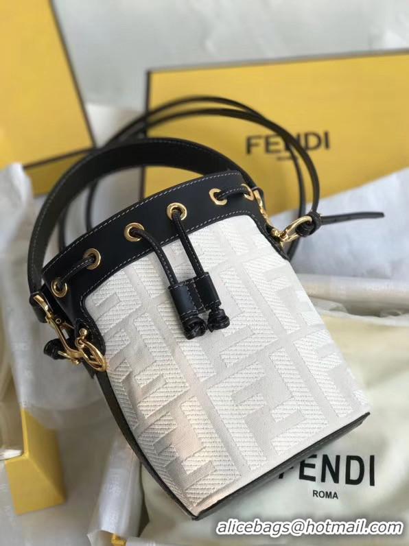 Discount FENDI MON TRESOR Mini bag in beige canvas 8BS010