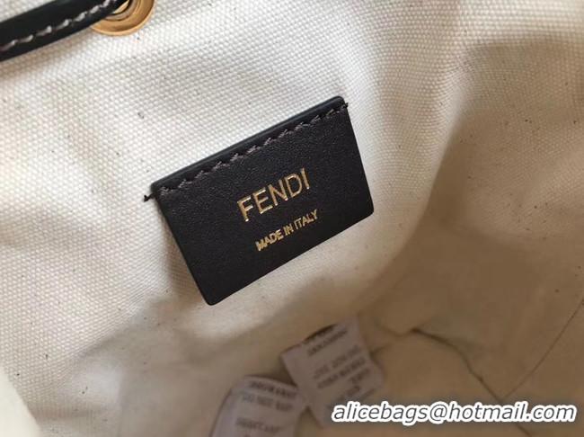 Discount FENDI MON TRESOR Mini bag in beige canvas 8BS010