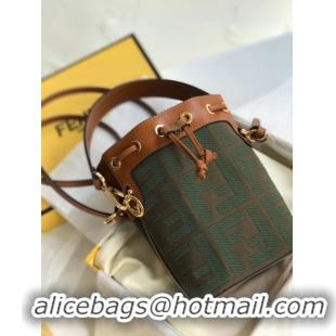 Spot Bulk FENDI MON TRESOR Mini bag in green canvas 8BS010