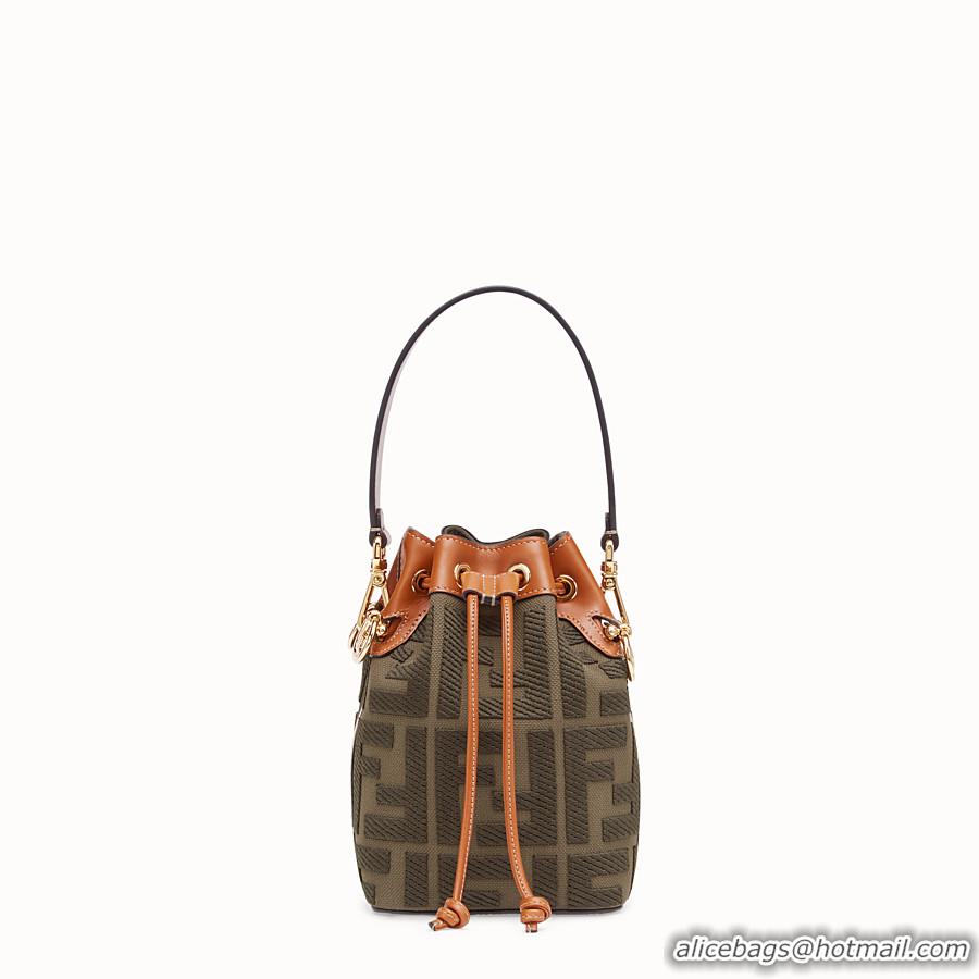 Spot Bulk FENDI MON TRESOR Mini bag in green canvas 8BS010