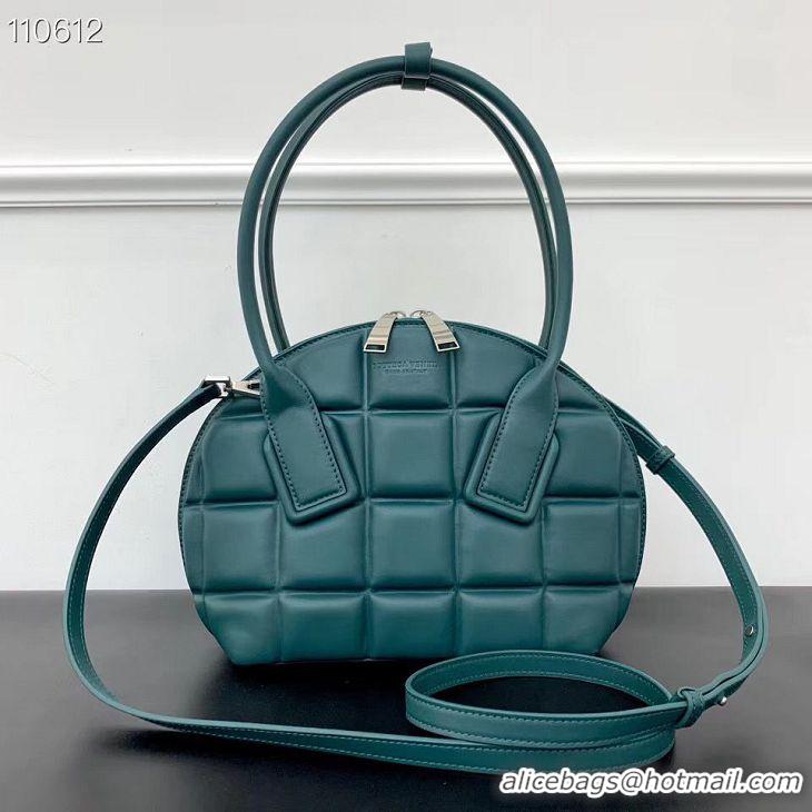 Top Grade Bottega Veneta Original Woven Leather Square Shell Bag BV67130 Green