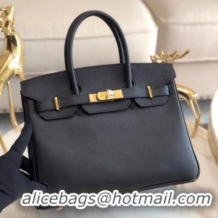 Well Crafted Hermes original Epsom Leather HB35O black&gold Metal