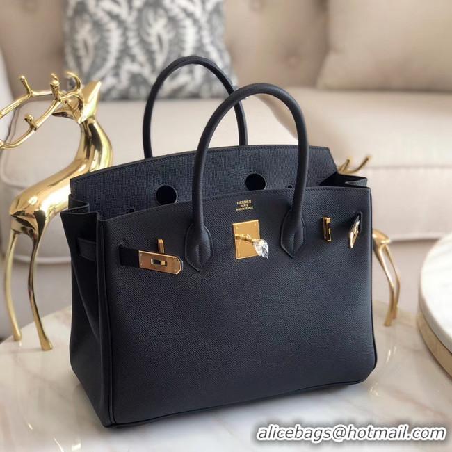 Well Crafted Hermes original Epsom Leather HB35O black&gold Metal