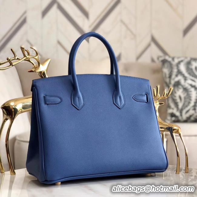 Classic Specials Hermes original Epsom Leather HB35O blue&gold Metal