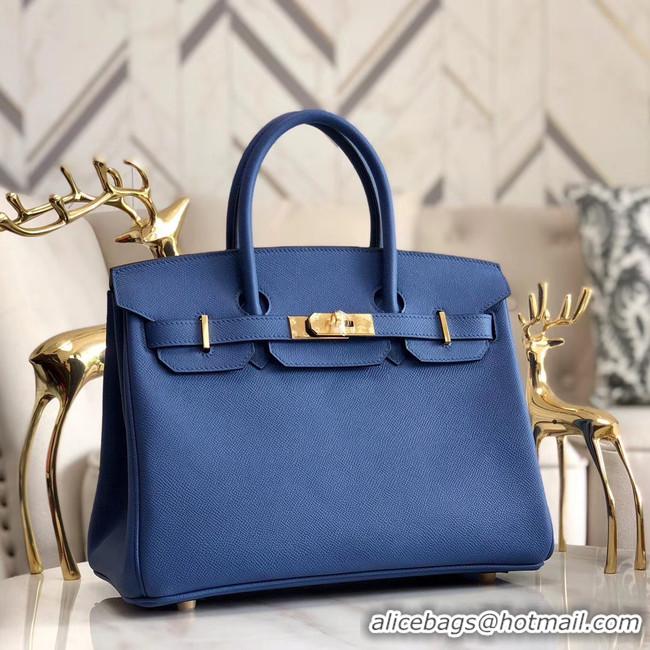 Classic Specials Hermes original Epsom Leather HB35O blue&gold Metal