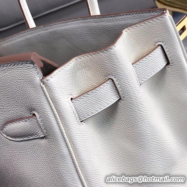 Duplicate Hermes original Epsom Leather HB35O cream&gold Metal