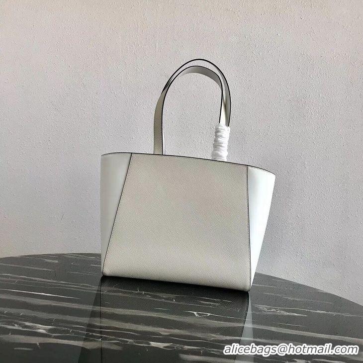 Traditional Specials Prada Embleme Saffiano leather bag 1BG288 white