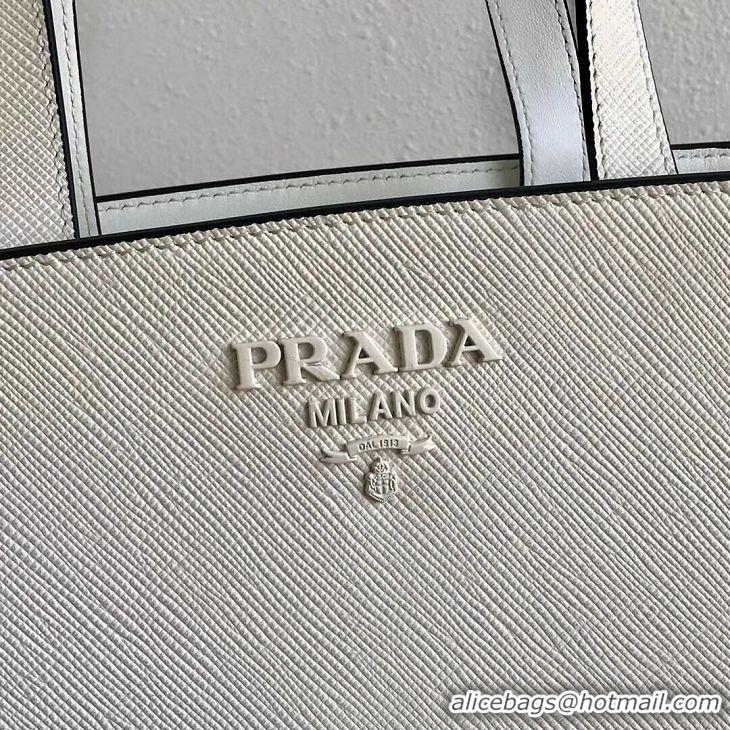 Traditional Specials Prada Embleme Saffiano leather bag 1BG288 white