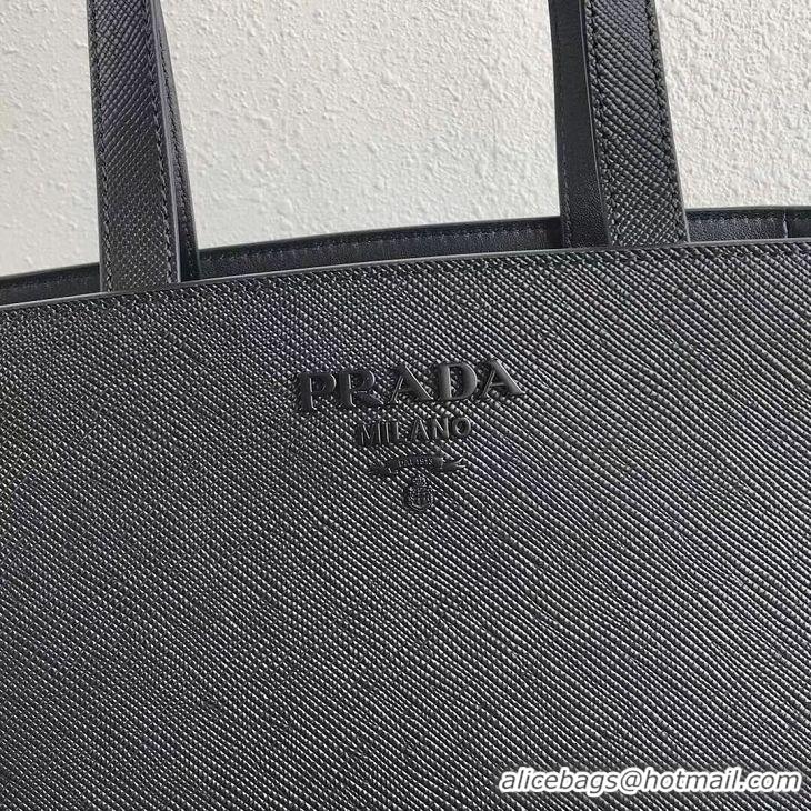 Well Crafted Prada Embleme Saffiano leather bag 1BG288 black